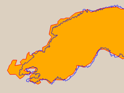 Küstenlinie in Südafrika