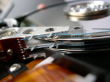 Old Harddisk macro photos